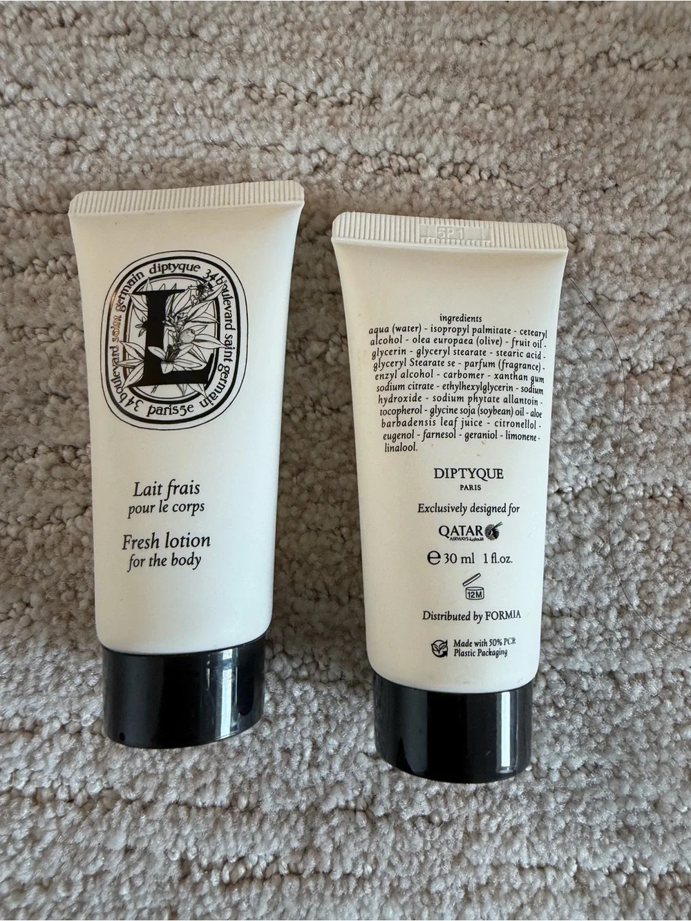 NEW Diptique Fresh Lotion for the Body - (Set of 2- 30mL each